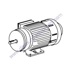 219991MS BALDOR MOTOR 5HP 3PH 60HZ 575V W/C FACE TK Equipment HM12 HM16 Mortar Mixer