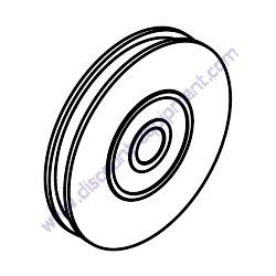 6074-PROGT PULLEY W/BEARING Genie ST-Series Material Lift
