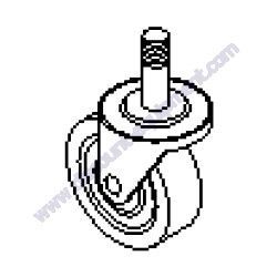 57746GT CASTER POST SW 3.5 DARK GRAY Genie SLA-Series Material Lift