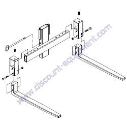 32566-SGT FLAT FORK ASSEMBLY Genie SLA-5 SLA-10 SLA-15 Material Lift