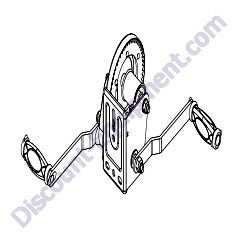 72127 Winch manual 1500 lb dual handle Generac Magnum MLT4060MVD Light Tower