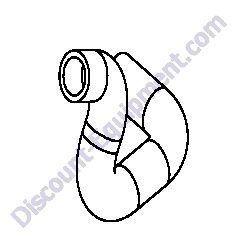 16688SRV Hose Radiator Lower Generac Magnum MLT4060MVD Light Tower