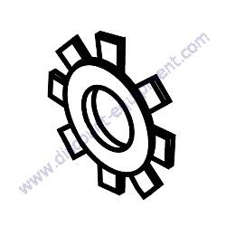 0040510000 TOOTHED WASHER Multiquip DIS185SSI4F Air Compressor