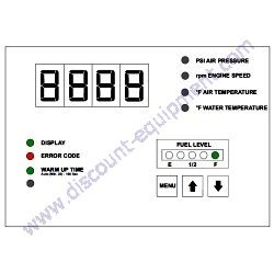 E2511207103 DECAL CONTROL PANEL Multiquip DIS185SSI4F Air Compressor