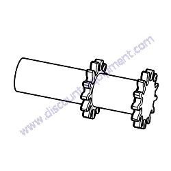 101-04300 OUTPUT SHAFT Multiquip TB11-Series Walk-Behind Power Buggy