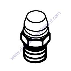 EM916019 ZERK FITTING Multiquip WBH-21EFP Power Buggy