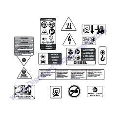 73119 Decals Safety Generac Magnum MLT4060MVD Light Tower