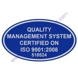 518524 DECAL ISO 9001:2008 Multiquip WBH-21EF Power Buggy