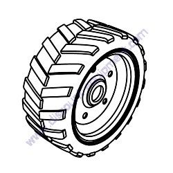 18029F FRONT WHEEL FOAM FILLED TIRE Multiquip WBH-21EF Power Buggy