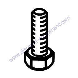 2105162 SCREW HHC 5/16"-18 X 1-3/4" Multiquip WBH-21EF Power Buggy