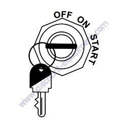692318 IGNITION SWITCH WITH KEY Multiquip WBH-21EF Power Buggy