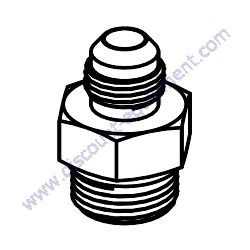 808437 FITTING STRAIGHT 6-8 F5OX-S Multiquip WTB-16PD Track-Drive Power Buggy