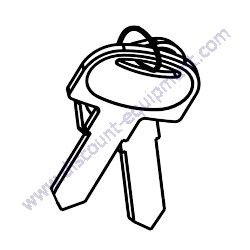 35110ZV5V501 KEY SET COMBINATION SWITCH Multiquip WTB-16PD Track-Drive Power Buggy