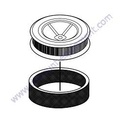 17210Z6L010 ELEMENT AIR CLEANER COMPLETE Multiquip WTB-16PD Track-Drive Power Buggy