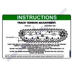 806871 DECAL INSTRUCTIONS TRACK TENSION Multiquip WTB-16 Track-Drive Power Buggy