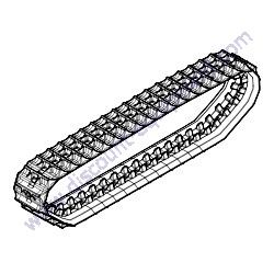 805929 TRACK RUBBER Multiquip WTB-16 Track-Drive Power Buggy