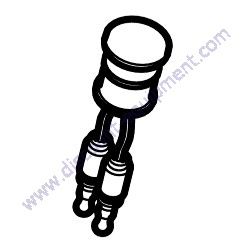 801708 LAMP RED Multiquip WTB-16 Track-Drive Power Buggy