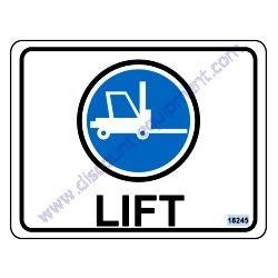 18245 DECAL FORKLIFT LIFTING Multiquip WBH-16 Series Power Buggy