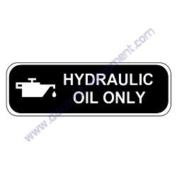 EM985 DECAL HYDRAULIC OIL Multiquip WBH-16 Series Power Buggy