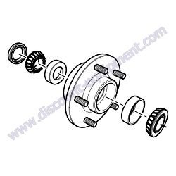 EM941306 HUB REAR WHEEL Multiquip WBH-16 Series Power Buggy