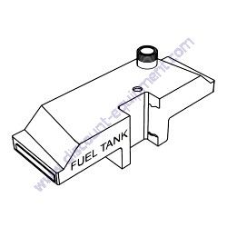 800841 TANK FUEL STEEL Multiquip WBH-16 Series Power Buggy