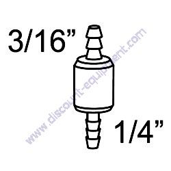 802405 HOSE REDUCER 1/4" TO 3/16" Multiquip WBH-16 Series Power Buggy