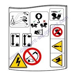 800-11502 DECAL KIT Multiquip TB12-Series Power Buggy