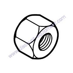 8-7161 WHEEL NUT 7/16" UNF Multiquip TB12-Series Power Buggy