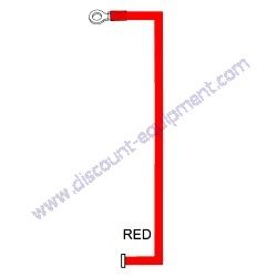 70-6505 POWER CABLE 2.13 FT RED Multiquip TB12-Series Power Buggy