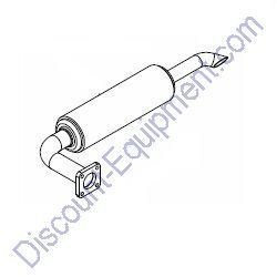 36391 Muffler Kubota modified Generac Magnum MLT5060KV-MLT5080KV Light Tower