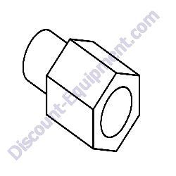 12713 Fitting Straight Steel Generac Magnum MLT4060MV-MLT4060KV-MLT4080KV Light Tower