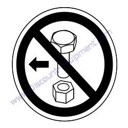 70164 Decal Do Not Remove Bolt Generac Magnum MLT4060MV-MLT4060KV-MLT4080KV Light Tower