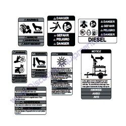 33953 Decals Operating Safety Generac Magnum MLT4060MV-MLT4060KV-MLT4080KV Light Tower