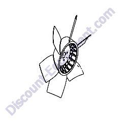 15495 Fan engine Generac Magnum MLT3060KV-MLT3080KV Light Tower