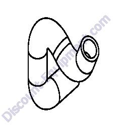 12350 Hose radiator lower Kubota Generac Magnum MLT3060KV-MLT3080KV Light Tower