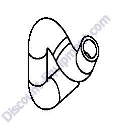 16688SRV Hose radiator lower Generac Magnum MLT3060MV Light Tower