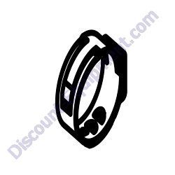 60777 Clamp hose .312 crimp style Generac Magnum MLT3060MV-MLT3060KV-MLT3080KV Light Tower