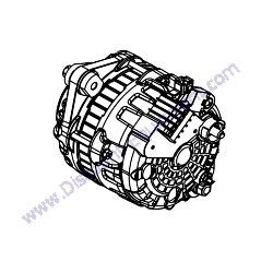 16743 Alternator Mitsubishi Generac Magnum MLT3060MV Light Tower