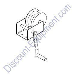 16600 Winch manual no handle Generac Magnum MLT3060MV-MLT3060KV-MLT3080KV Light Tower
