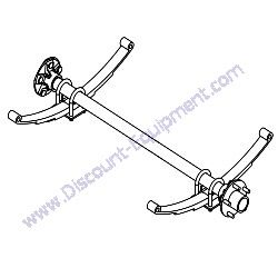 11100 Assembly axle Generac Magnum MLT3060MV-MLT3060KV-MLT3080KV Light Tower