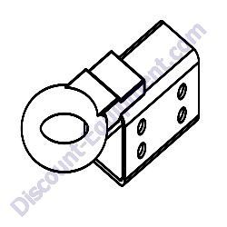 16999B Weldment lunette ring 2.5 x 1.0 Generac Magnum MLT3060MV-MLT3060KV-MLT3080KV Light Tower