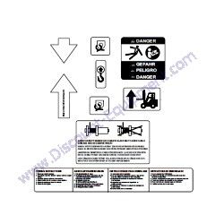 33953 Decals Safety Operating Generac Magnum MLT3060MV-MLT3060KV-MLT3080KV Light Tower
