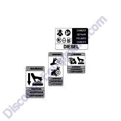 33953 Decals Safety Operating Generac Magnum MLT3060MV-MLT3060KV-MLT3080KV Light Tower
