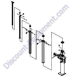 33228SRV Assembly vertical mast Generac Magnum MLT3060MV-MLT3060KV-MLT3080KV Light Tower
