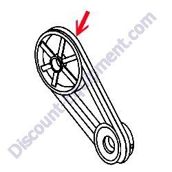 512466 DRIVEN PULLEY MultiQuip Whiteman WM45E-WM45H Plaster Mortar Mixer