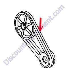 070100370 (508473) V-BELT A-37 MultiQuip Whiteman WM45E-WM45H Plaster Mortar Mixer