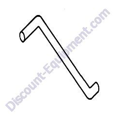 530467 HANDLE FRONT LEFT MultiQuip Whiteman WM45E-WM45H Plaster Mortar Mixer
