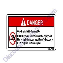 521228 DECAL DO NOT SMOKE MultiQuip Whiteman WM45E-WM45H Plaster Mortar Mixer