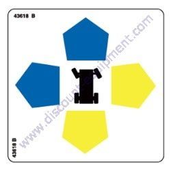 43618GT DECAL DIRECTION ARROWS Genie GS-2046 GS-2646 GS-3246 Scissor Lift