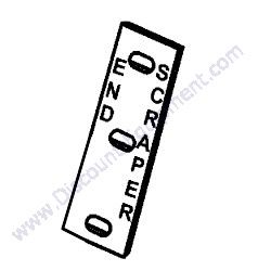 33074-001 BLADE SCRAPER END MultiQuip Whiteman WM63E-WM63H5-WM63H8 Plaster Stucco Mortar Mixer
